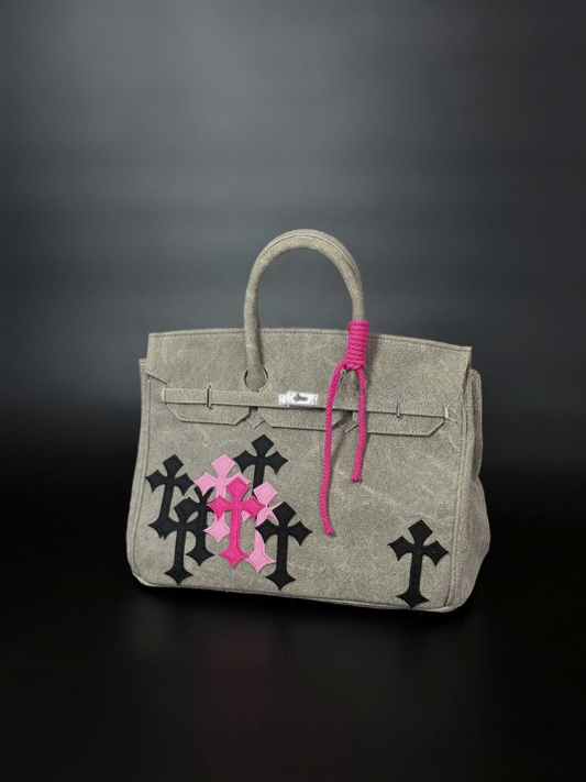 Xcischz OOAK Remake Birkin Style Canvas