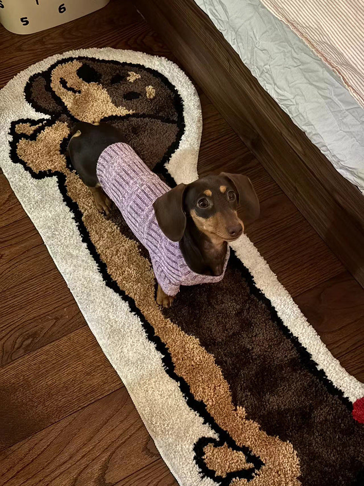 Pet Love Underfoot Dachshund Dog Rug