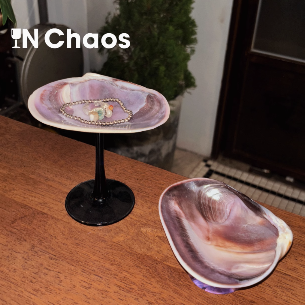 IN Chaos Handmade Shell Dish Jewelry Tray Decorate Dessert Plate