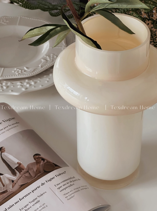 TEXDREAM Jade Stone Deco Vase