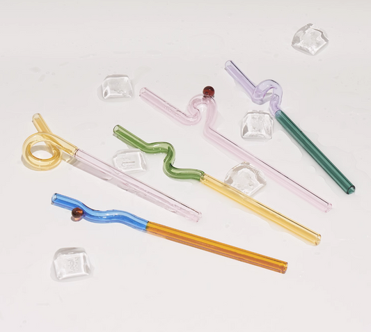 SOREMO Colorful Glass Straws: Eco-Friendly Elegance with a Design Twist