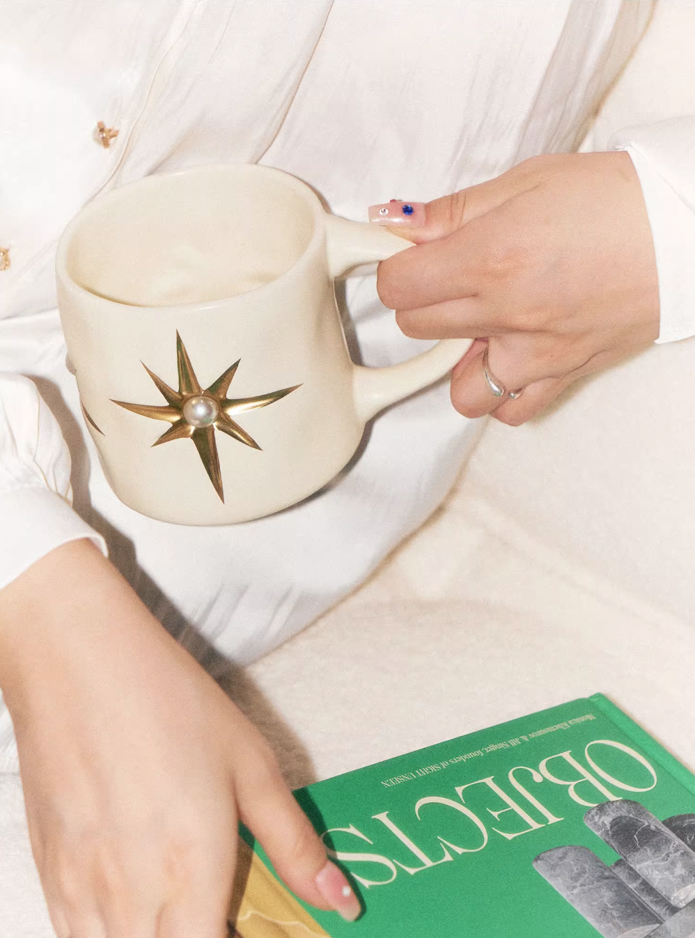 SOREMO Starburst Gem Ceramic Mug: Where Vintage Elegance Meets Everyday Luxury