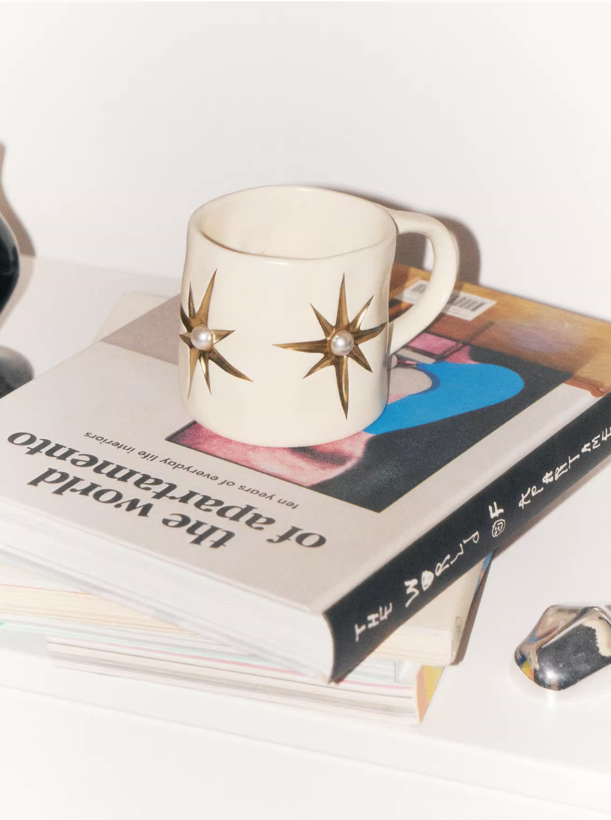 SOREMO Starburst Gem Ceramic Mug: Where Vintage Elegance Meets Everyday Luxury