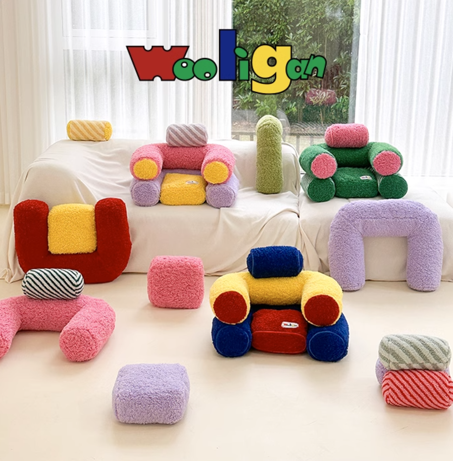 Wooligan Colorful Tube Mini Sofa Pet Sofa