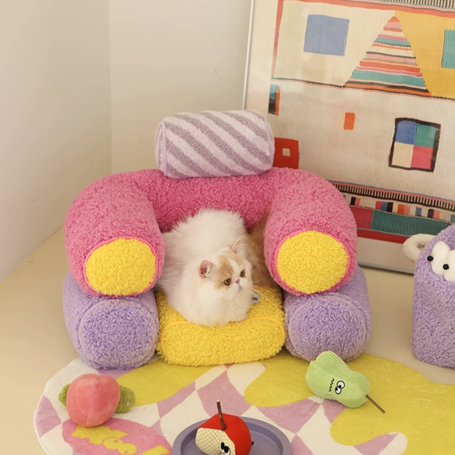 Wooligan Colorful Tube Mini Sofa Pet Sofa