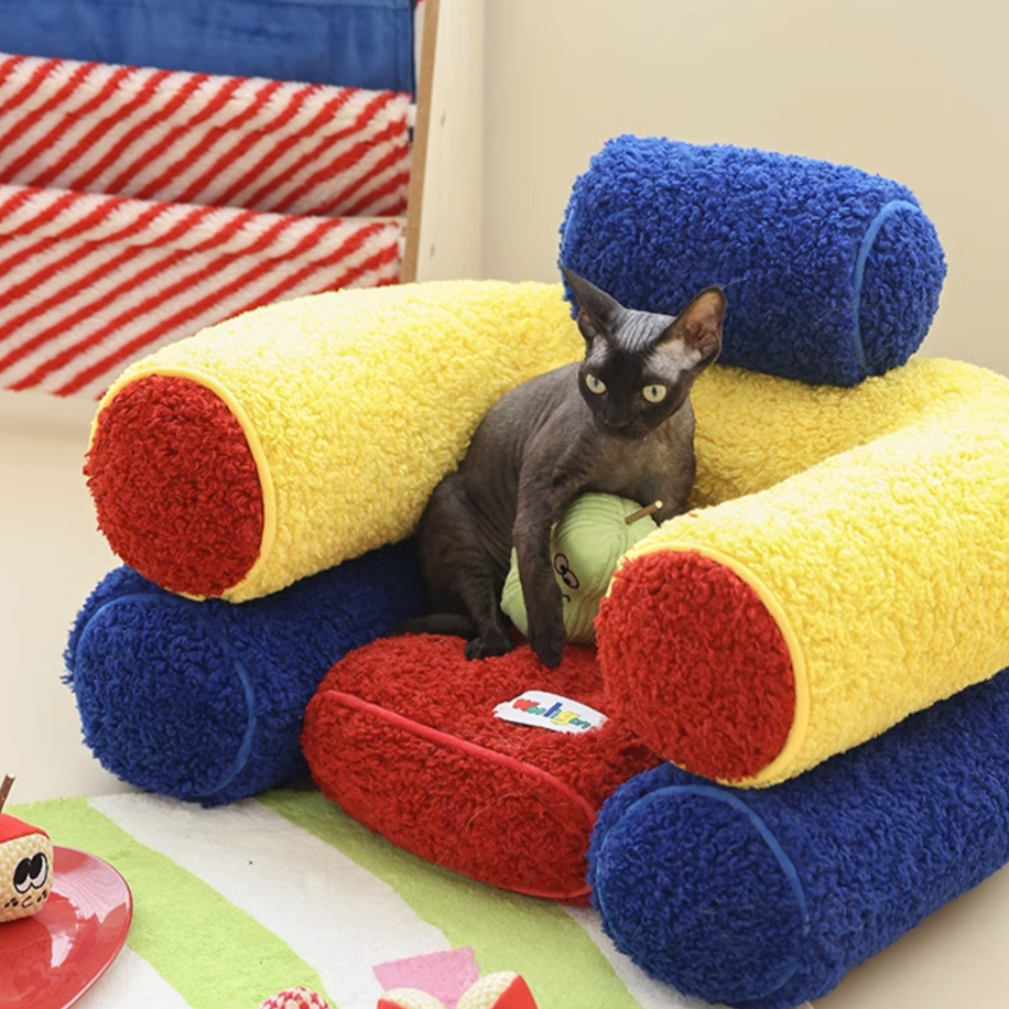 Wooligan Colorful Tube Mini Sofa Pet Sofa