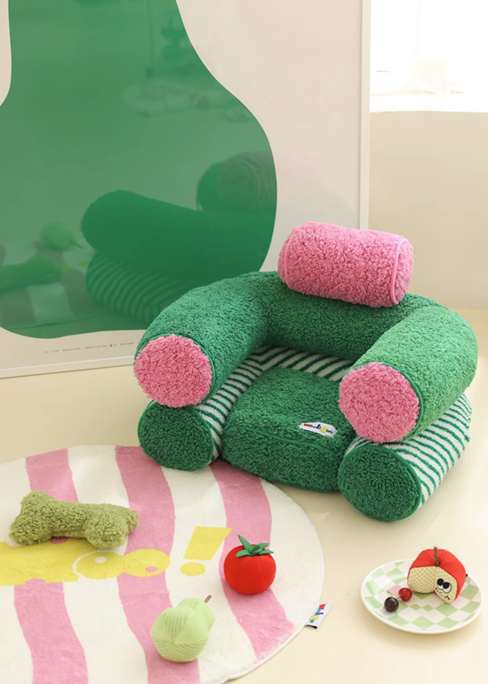 Wooligan Colorful Tube Mini Sofa Pet Sofa