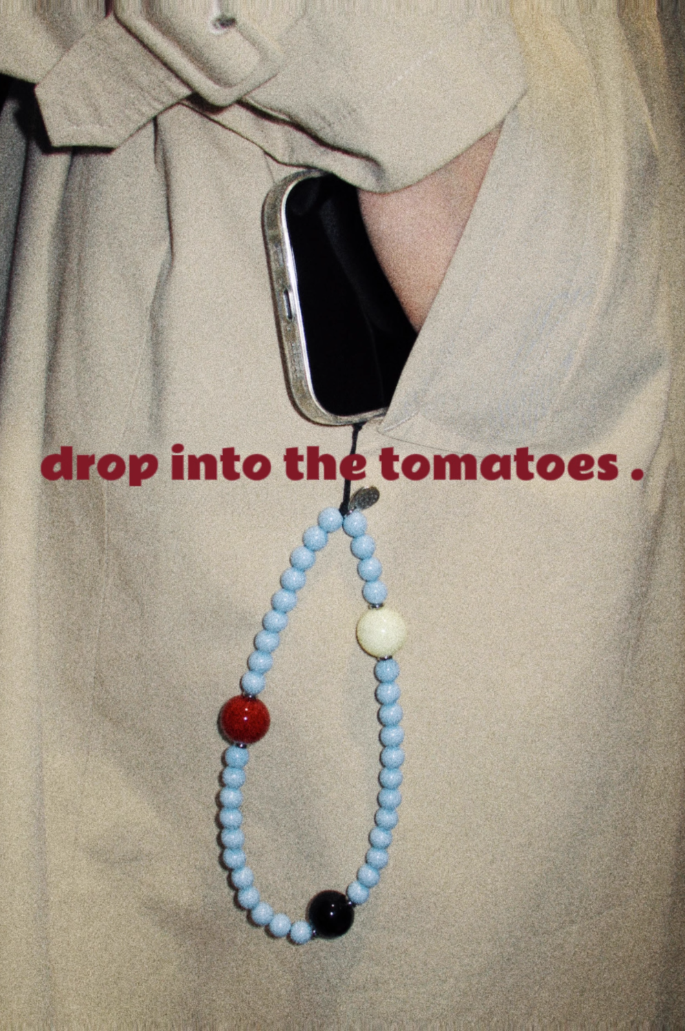 Tomatoes Handmade Minimalist Baby BluePhone Charm