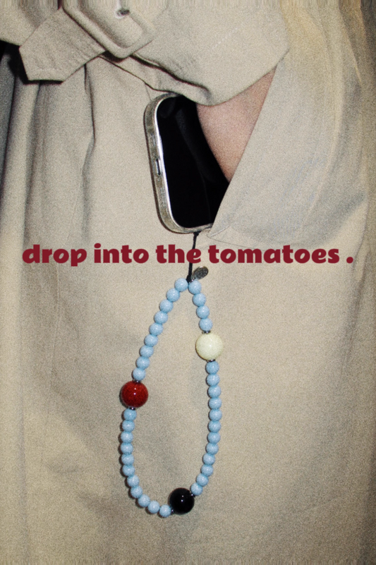 Tomatoes Handmade Minimalist Baby BluePhone Charm