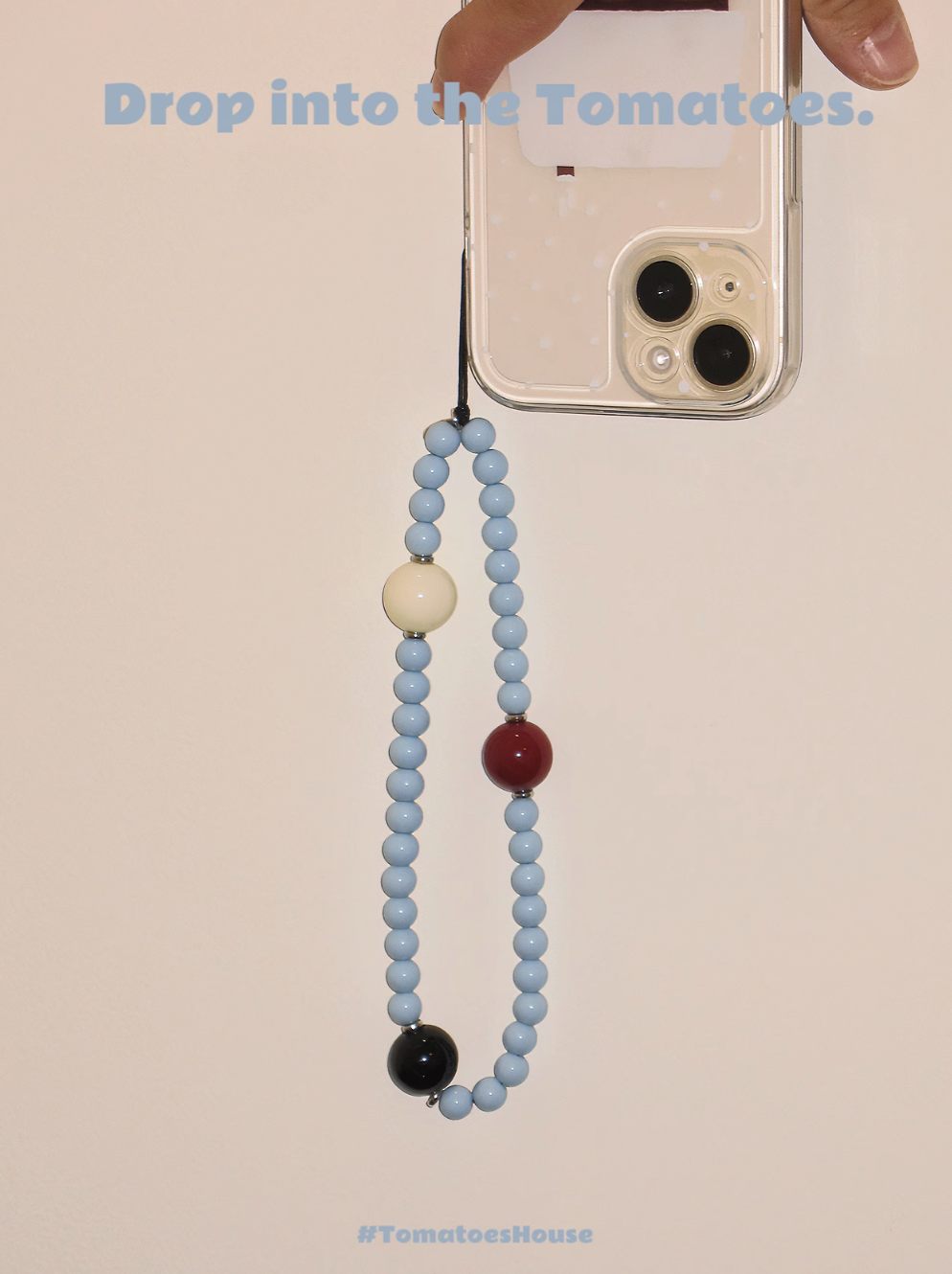 Tomatoes Handmade Minimalist Baby BluePhone Charm