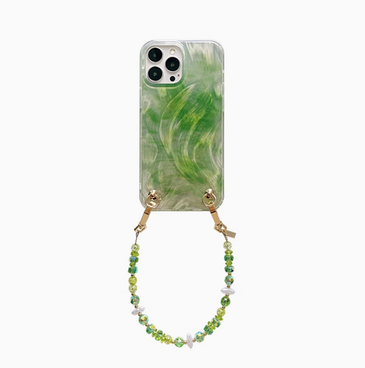 CIRCLE Green Summer Phone Case With Charm