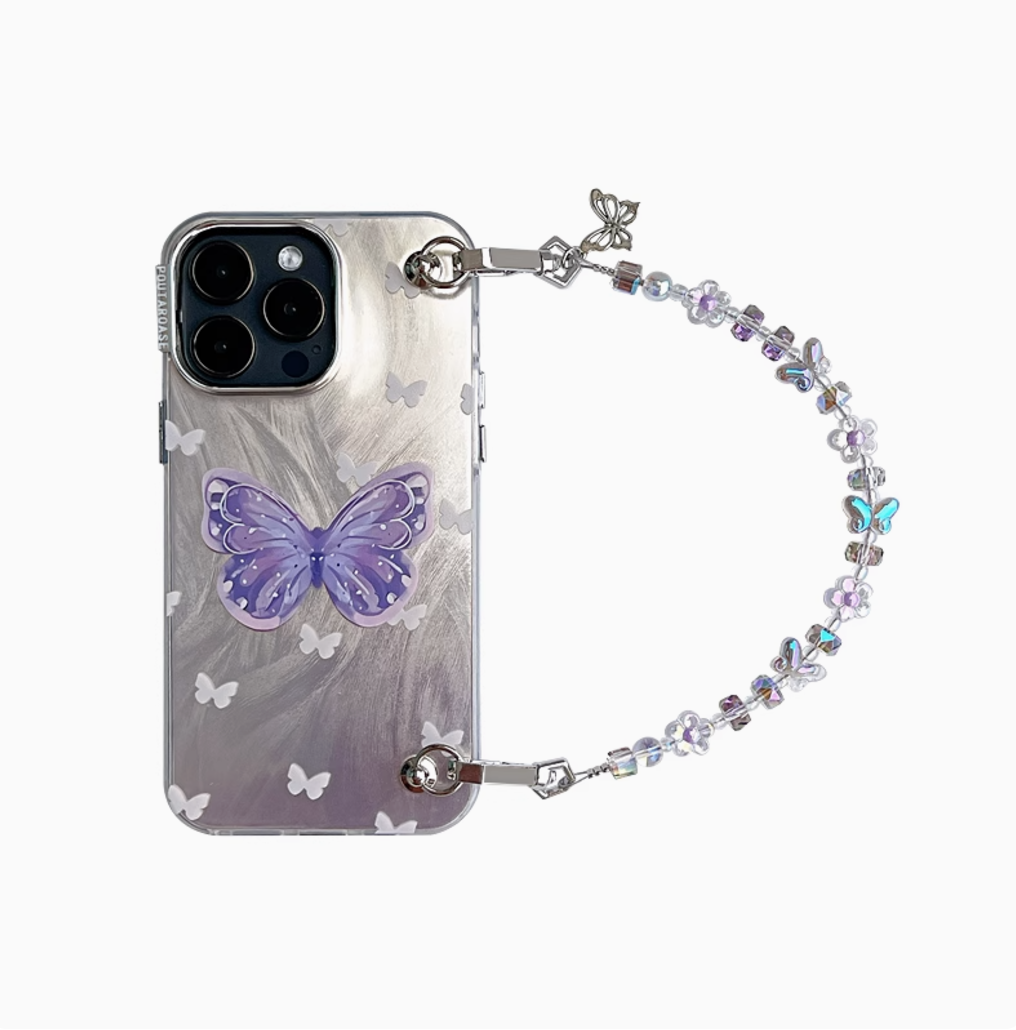 CIRCLE Butterfly Phone Case With Charm