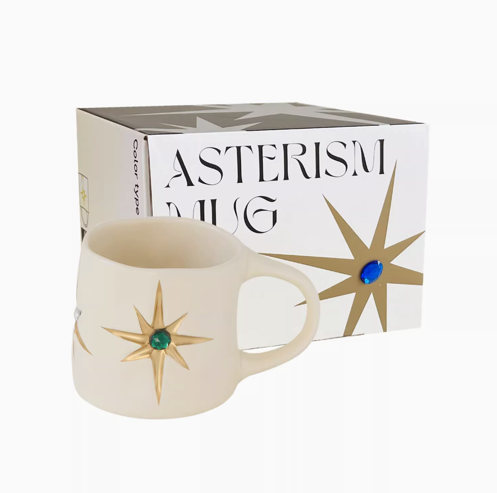 SOREMO Starburst Gem Ceramic Mug: Where Vintage Elegance Meets Everyday Luxury