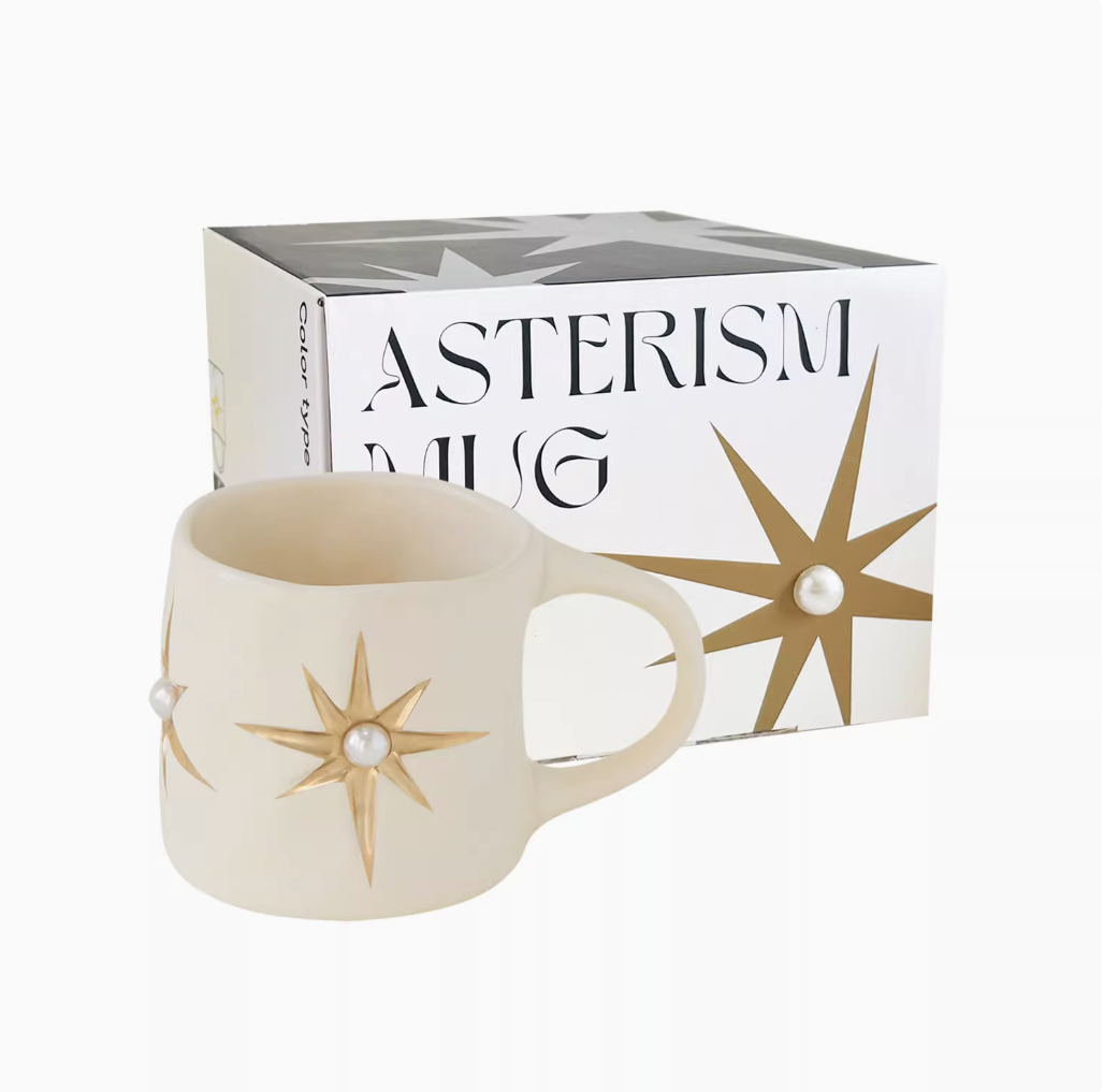 SOREMO Starburst Gem Ceramic Mug: Where Vintage Elegance Meets Everyday Luxury