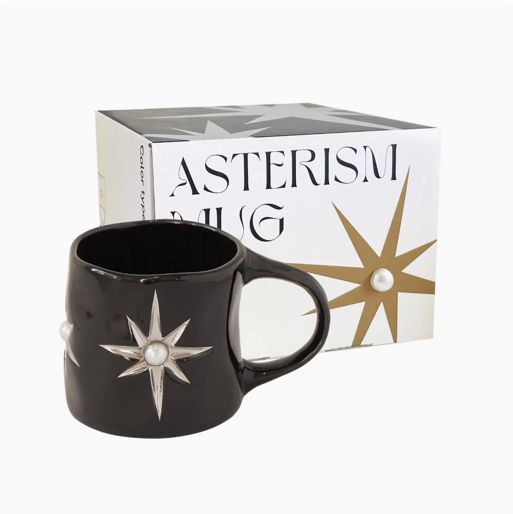 SOREMO Starburst Gem Ceramic Mug: Where Vintage Elegance Meets Everyday Luxury