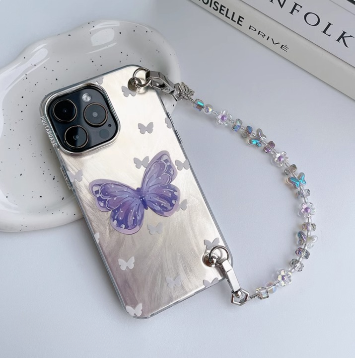 CIRCLE Butterfly Phone Case With Charm